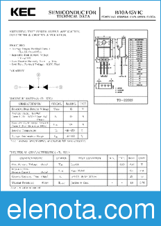 KEC B10A45VIC datasheet