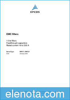 EPCOS B85121 datasheet