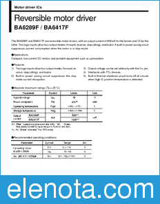 Rohm BA6289F datasheet