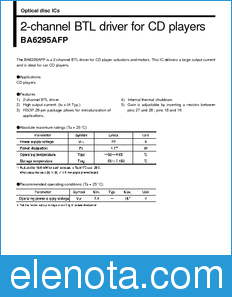 Rohm BA6295AFP datasheet