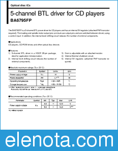 Rohm BA6795FP datasheet