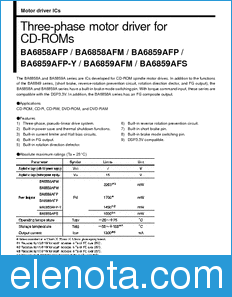 Rohm BA6858AFP datasheet
