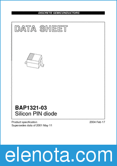 Philips BAP1321-03 datasheet