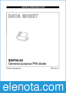 Philips BAP50-02 datasheet