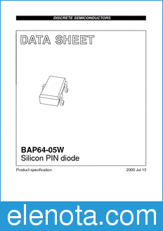 Philips BAP64-05W datasheet
