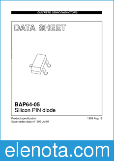 Philips BAP64-05 datasheet