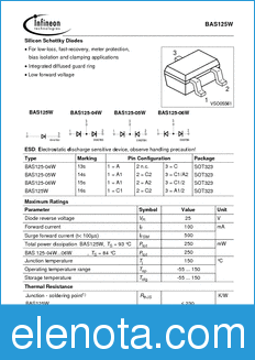 Infineon BAS125-05W datasheet
