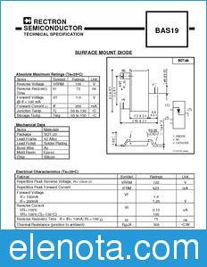 Rectron BAS19-T1 datasheet