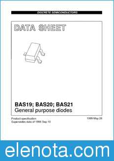 Philips BAS19 datasheet