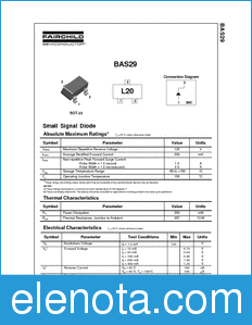 Fairchild BAS29 datasheet