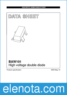 Philips BAW101 datasheet