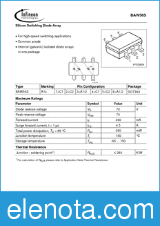 Infineon BAW56S datasheet