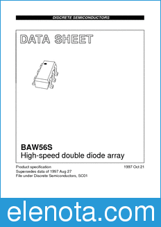Philips BAW56S datasheet