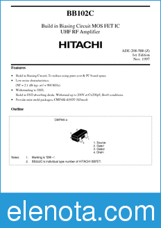 Hitachi BB102C datasheet