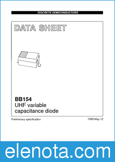 Philips BB154 datasheet