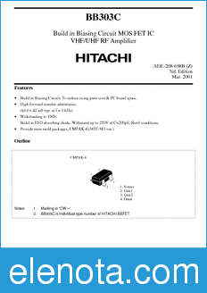 Hitachi BB303C datasheet