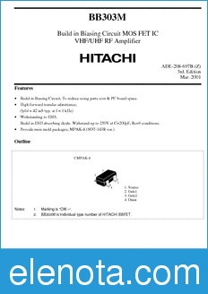 Hitachi BB303M datasheet