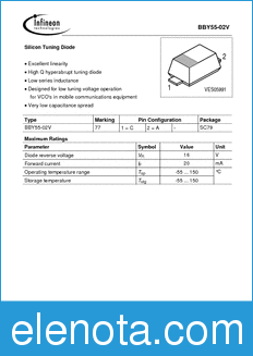 Infineon BBY55-02V datasheet