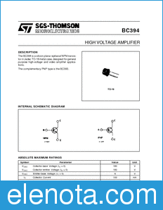 STMicroelectronics BC394 datasheet