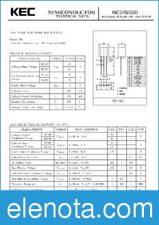 KEC BC549 datasheet