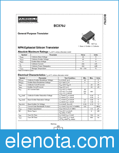 Fairchild BCX70J datasheet