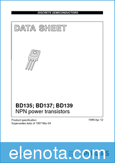 NXP Semiconductors BD135 datasheet