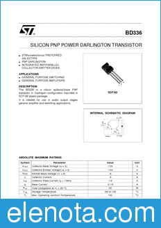 STMicroelectronics BD336 datasheet