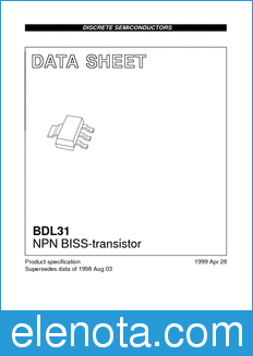 Philips BDL31 datasheet