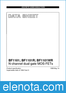 Philips BF1101 datasheet