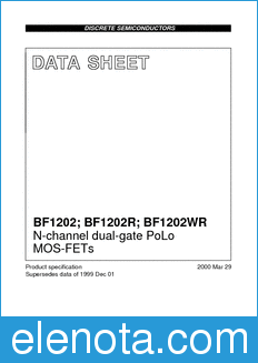 Philips BF1202 datasheet