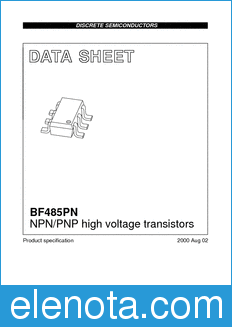 Philips BF485PN datasheet