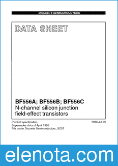 Philips BF556A datasheet