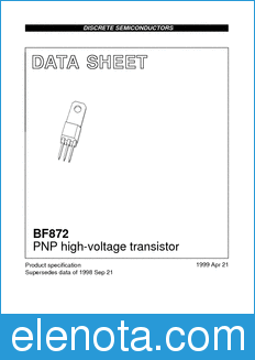Philips BF872 datasheet