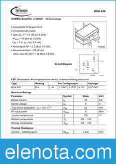 Infineon BGA420 datasheet