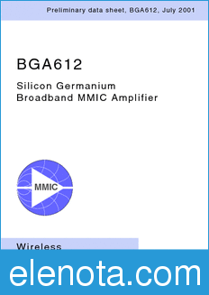 Infineon BGA612 datasheet
