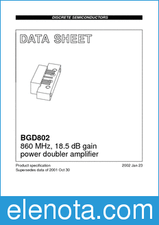 Philips BGD802 datasheet
