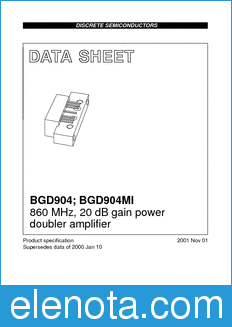 Philips BGD904 datasheet