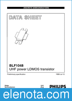 Philips BLF1048 datasheet