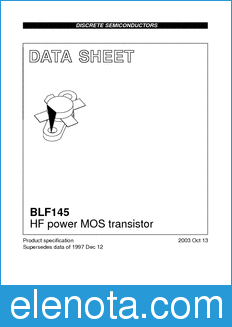 Philips BLF145 datasheet