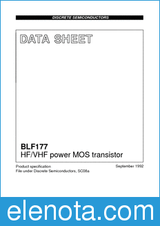 Philips BLF177 datasheet