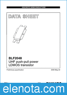 Philips BLF2048 datasheet