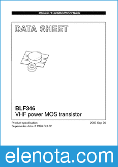 Philips BLF346 datasheet