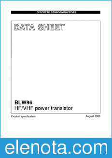 Philips BLW96 datasheet