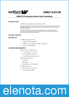 Wolfson BOARD datasheet