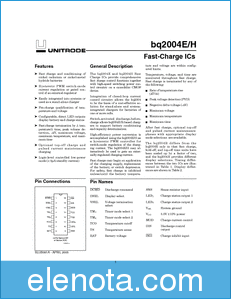 Texas Instruments BQ2004 datasheet