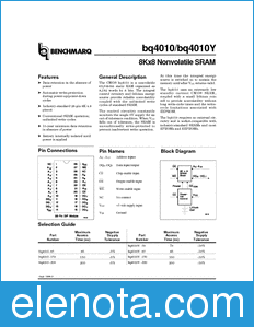 Texas Instruments BQ4010Y datasheet