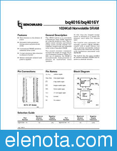 Texas Instruments BQ4016Y datasheet