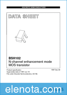 Philips BSH102 datasheet