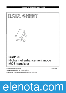 Philips BSH103 datasheet
