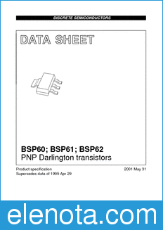 Philips BSP60 datasheet